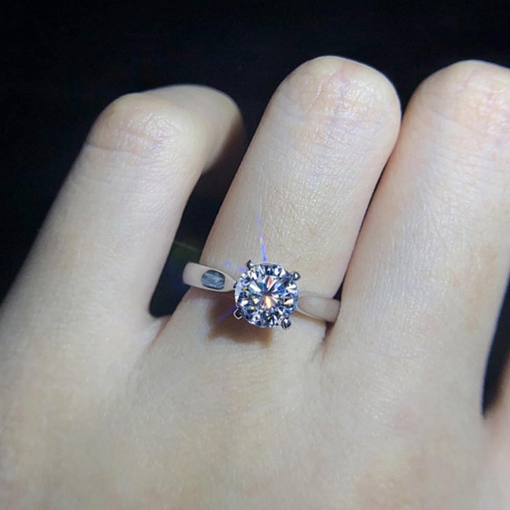 18k white gold diamond 2.25 carat ring - Picture 2 of 5